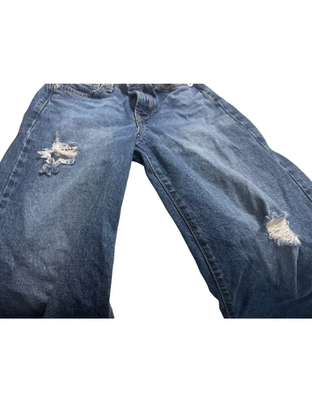 GAP Girls Size 10 Wide Leg Distressed Jeans